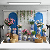 Aperturee - Aperturee Vase Bouquets Fresh Double Arch Wedding Backdrop